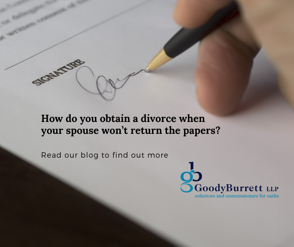 How to obtain a divorce when your spouse won’t return the papers