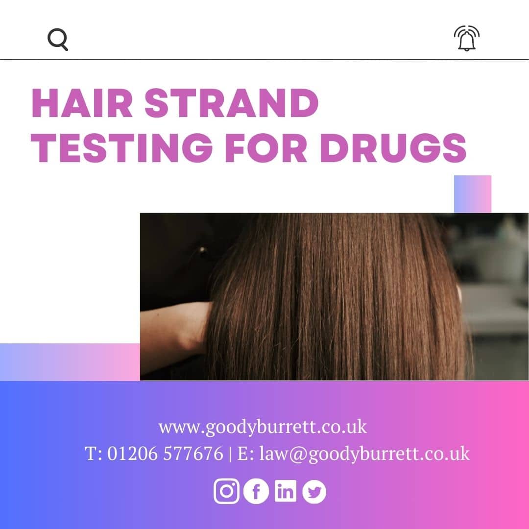 Hair strand testing for drugs